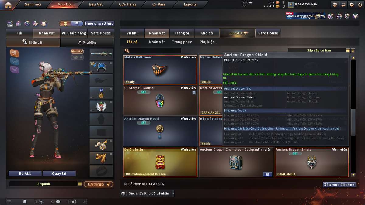 shop acc cf uy tin gia re